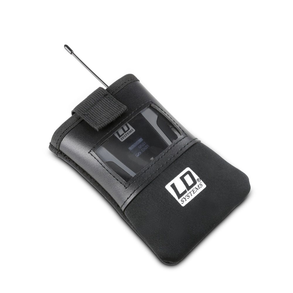 LD Systems BP POCKET 2 - Laukku bodypack-lähettimelle läpinäkyvällä ikkunalla