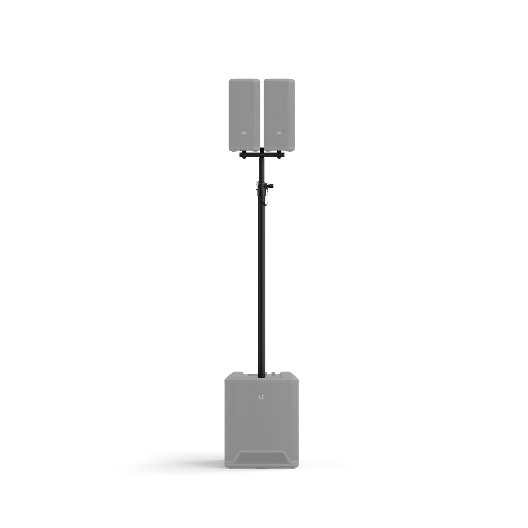 LD Systems DAVE 10 G4X DUAL STAND – Kaiutintanko asennushaarukalla DAVE 10 G4X:lle