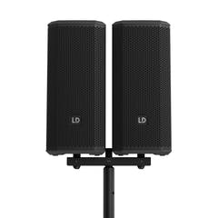 LD Systems DAVE 10 G4X DUAL STAND – Kaiutintanko asennushaarukalla DAVE 10 G4X:lle