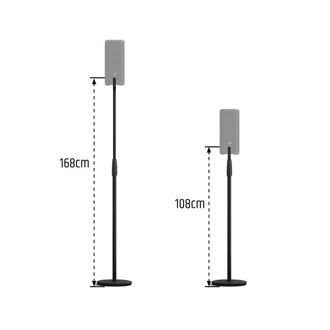 LD Systems DAVE 10 G4X STAND - Kaiutinteline pyöreällä jalustalla DAVE 10 G4X:lle