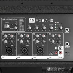 LD Systems MIX 6 A G3 - Aktiivinen 2-tie kaiutin integroidulla 4-kanavaisella mixerilla