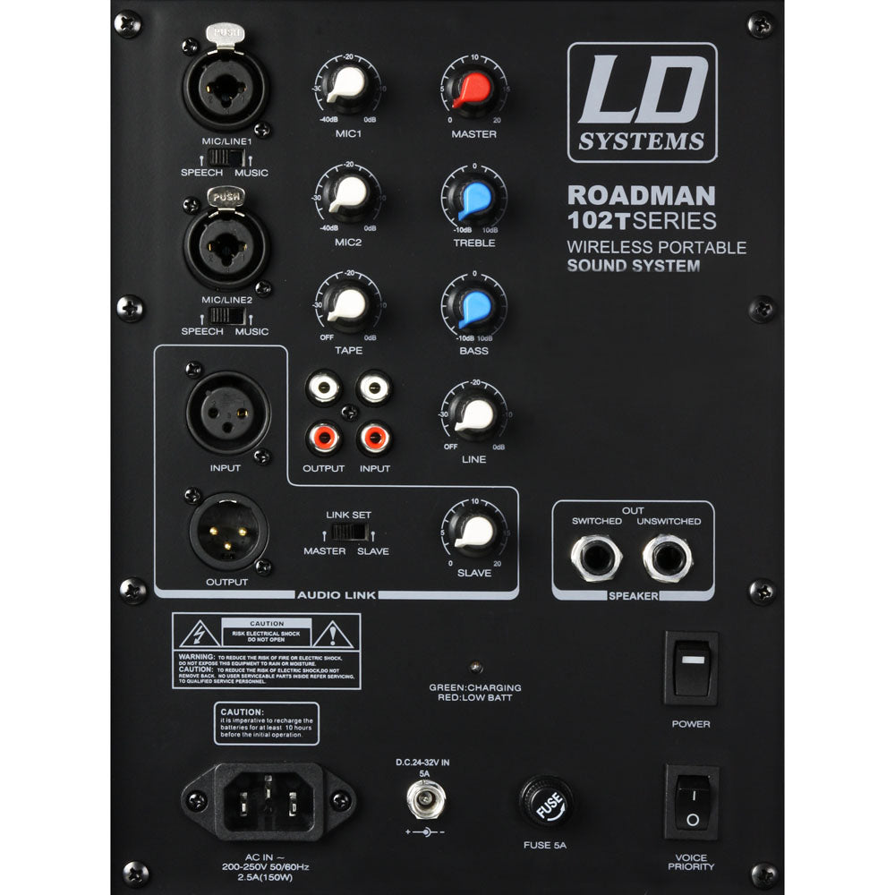 LD Systems Roadman 102 HS B6 - Kannettava PA-kaiutin headsetilla