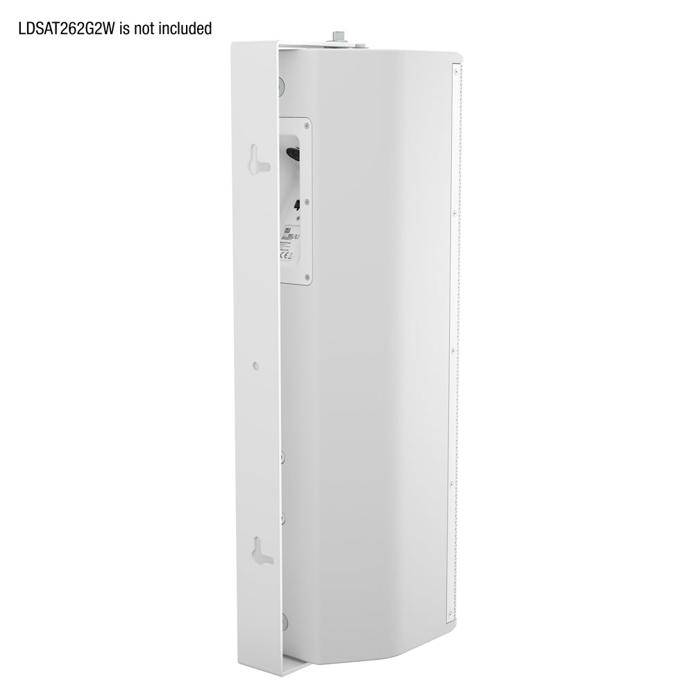 LD Systems SAT 262 G2 WMB W - Kääntyvä seinäteline LDSAT262G2:lle, valkoinen