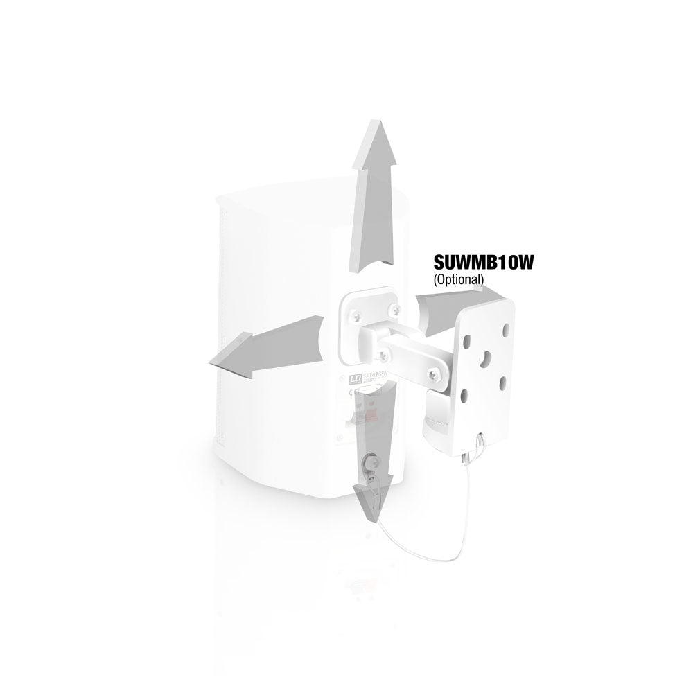 LD Systems SAT 42 G2 Kaiutinsarja RMS (Valkoinen, 60W, 8 Ohm)