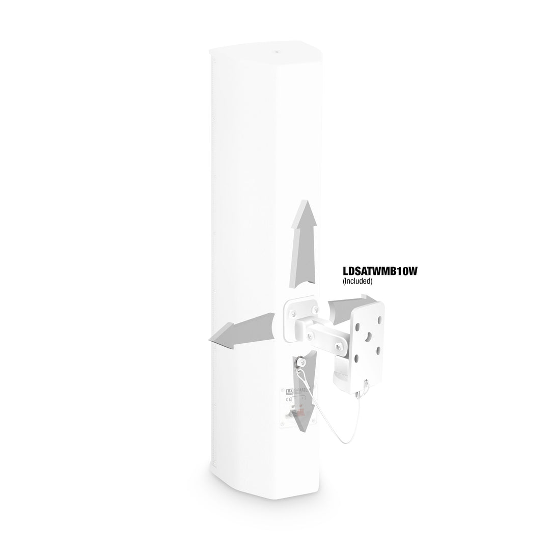 LD Systems SAT 442 G2 W - 4 x 4" passiivinen asennuskaiutin, hvid