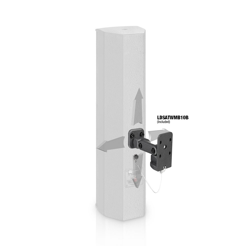 LD Systems SAT 442 G2 - 4 x 4" passiv asennuskaiutin, sort