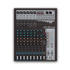 LD Systems VIBZ 12 DC - 12-kanavainen mikseri DFX:llä ja kompressorilla