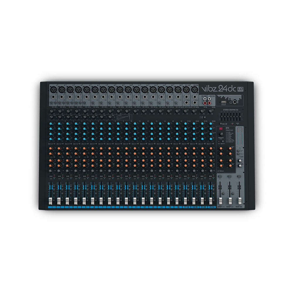 LD Systems VIBZ 24 DC - 24-kanavainen mikseri DFX:llä ja kompressorilla