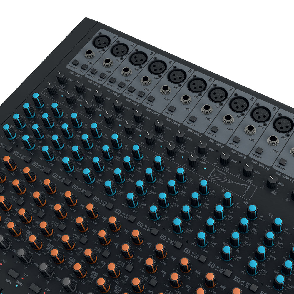 LD Systems VIBZ 24 DC - 24-kanavainen mikseri DFX:llä ja kompressorilla