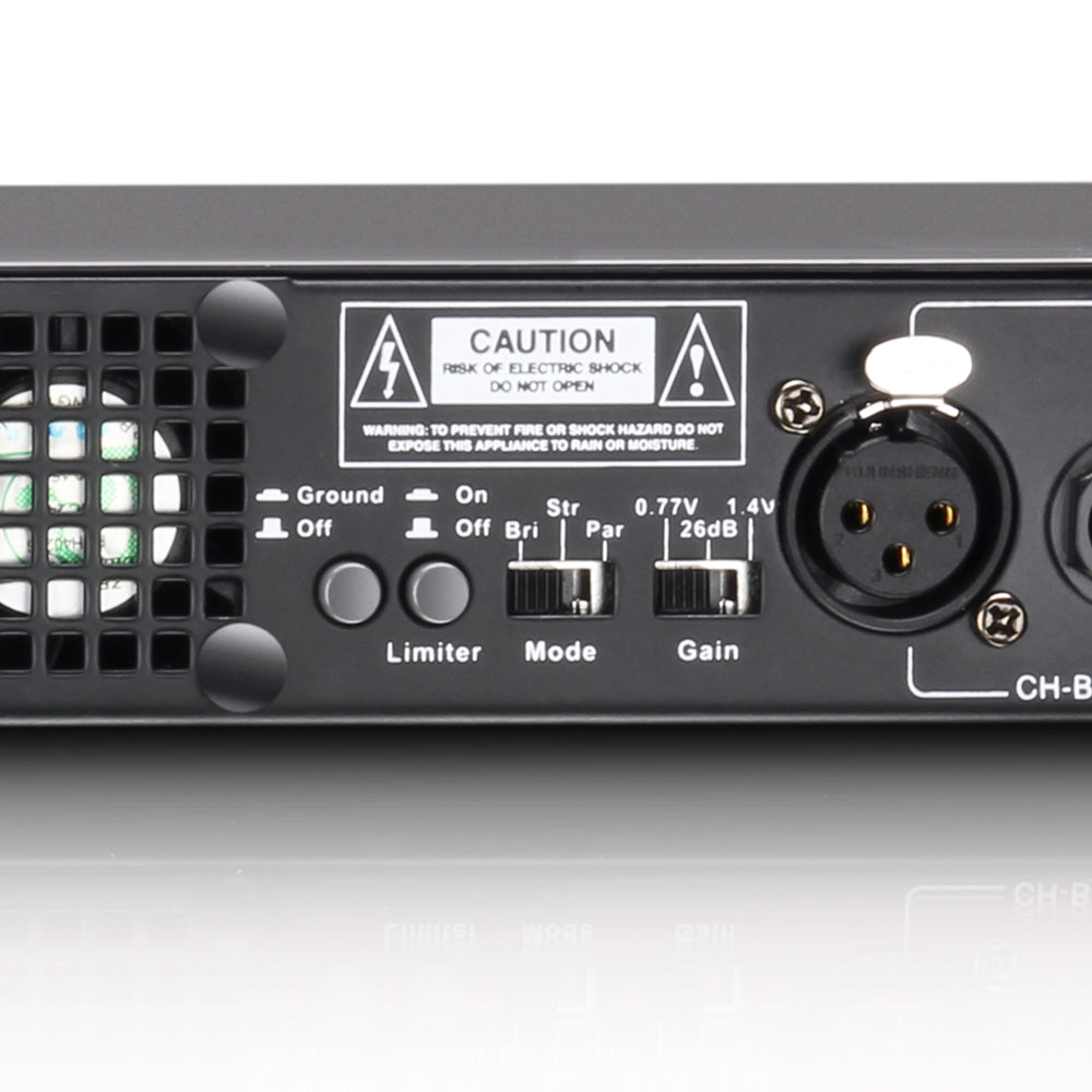 LD Systems XS 400 tehovahvistin (2x100W, 8 Ohm)