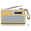 Lenco PDR-040 DAB+ Radio (bambu/valkoinen)