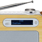 Lenco PDR-040 DAB+ Radio (bambu/valkoinen)