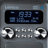 Lenco PDR-051 DAB+ Radio (musta/hopea)