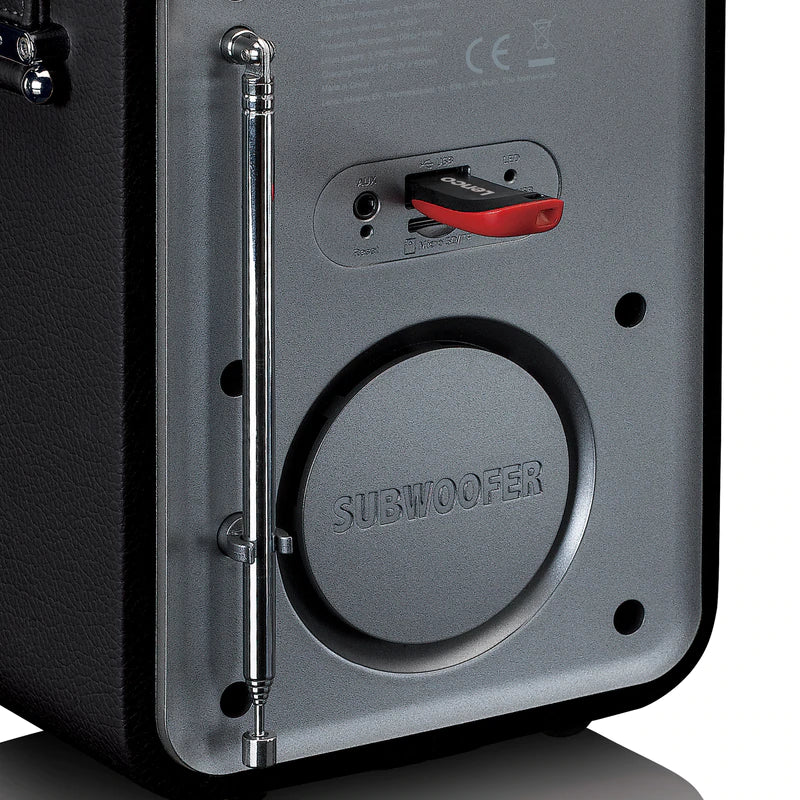 Lenco PDR-051 DAB+ Radio (musta/hopea)