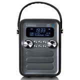 Lenco PDR-051 DAB+ Radio (musta/hopea)
