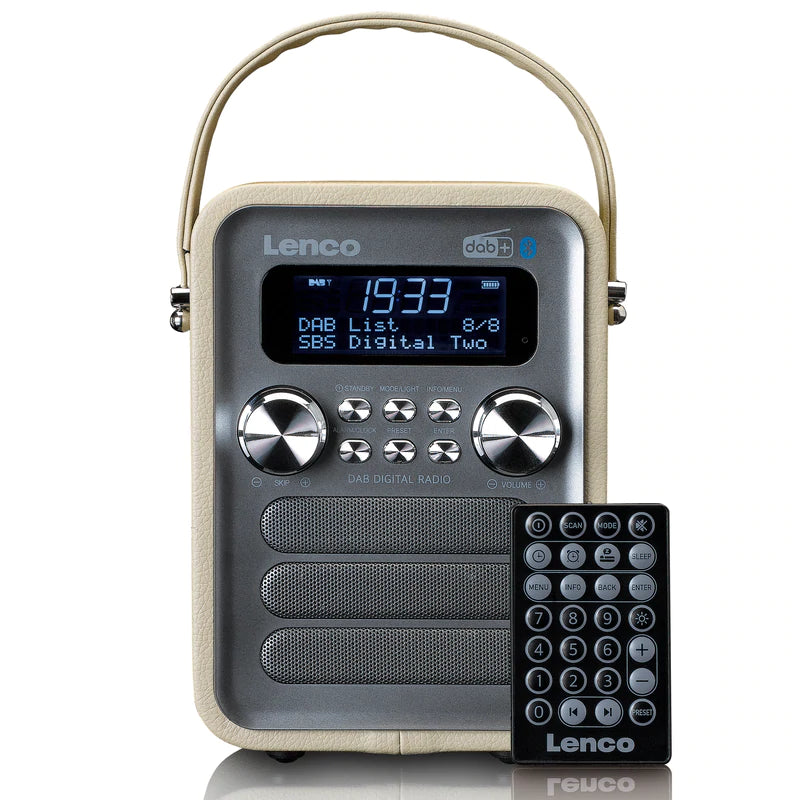 Lenco PDR-051 DAB+ Radio (Taupe/hopea)