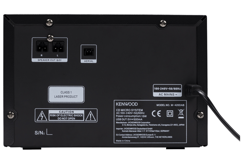 Kenwood M-420DAB Mini -järjestelmä, jossa on Bluetooth ja DAB+.