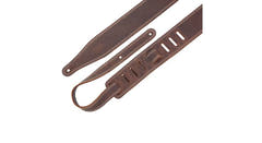 Levys M17BDS kitarahihna 2 1/2", dark ruskea pull up