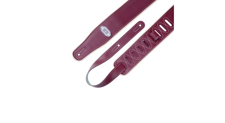 Levys M26VCP kitarahihna 2 3/4", burgundy seafoam