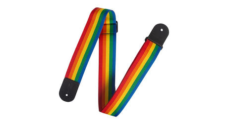 Levys M8POLY kitarahihna 2", sateenkaari