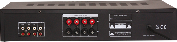 Madison HI-FI stereovahvistin, musta