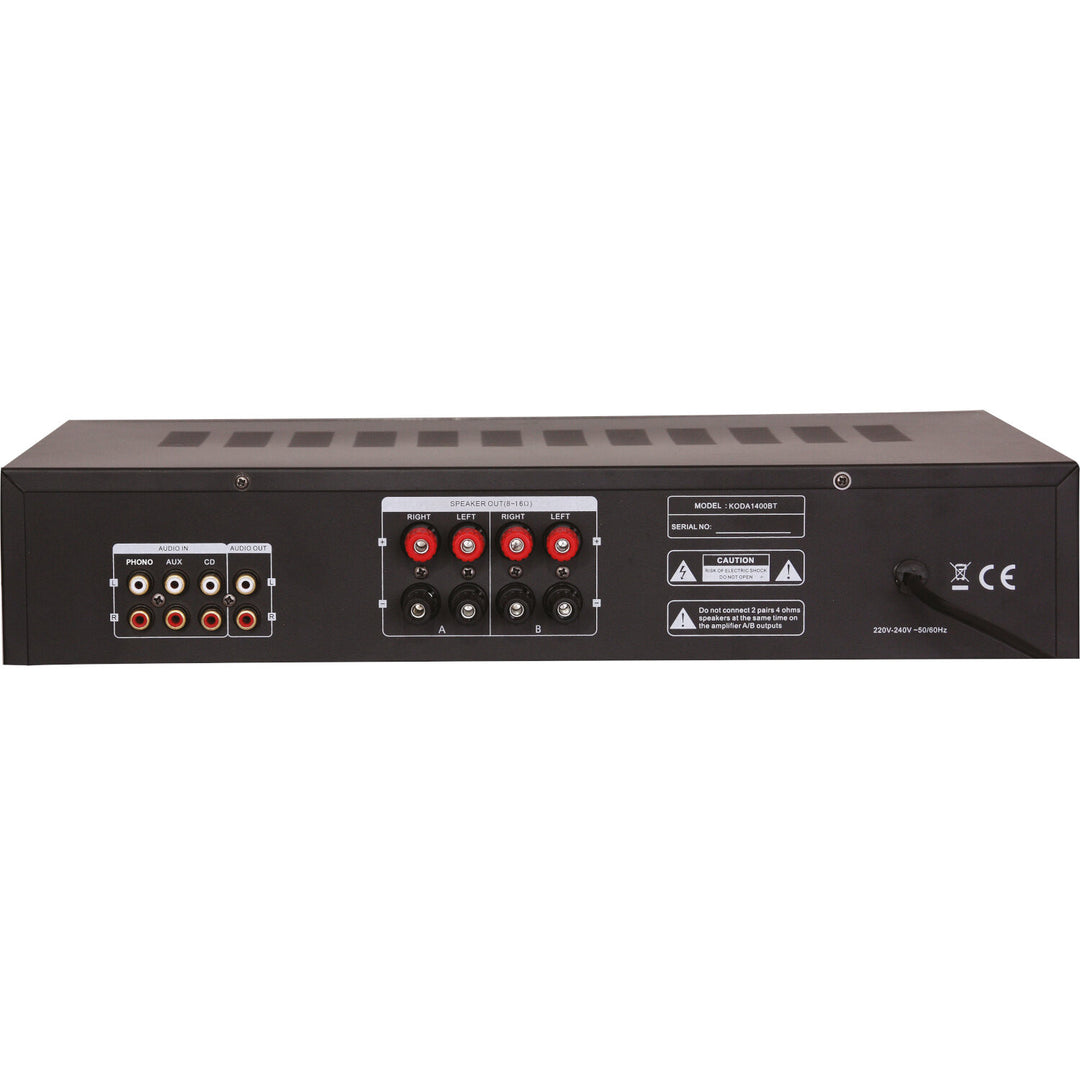 Madison HI-FI Stereo Vahvistin (Hopea, 2x140W)