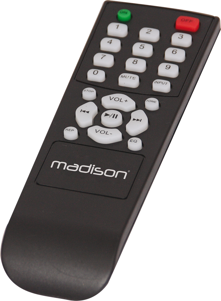 Madison HI-FI stereovahvistin, musta