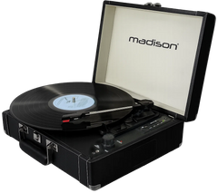 Madison Vintage Levysoitin Bluetoothilla (Musta)
