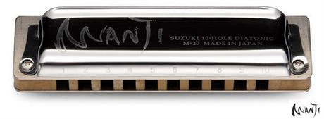Suzuki Manji M-20 Standard diatoninen huuliharppu. Sävel:  F#
