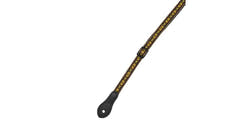 Levys MJ19UKE mandoliini- ja ukulelehihna 1/2", musta ja keltainen
