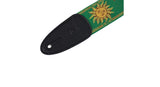 Levys MPJG -kitarahihna 2", Sun Design, vihreä