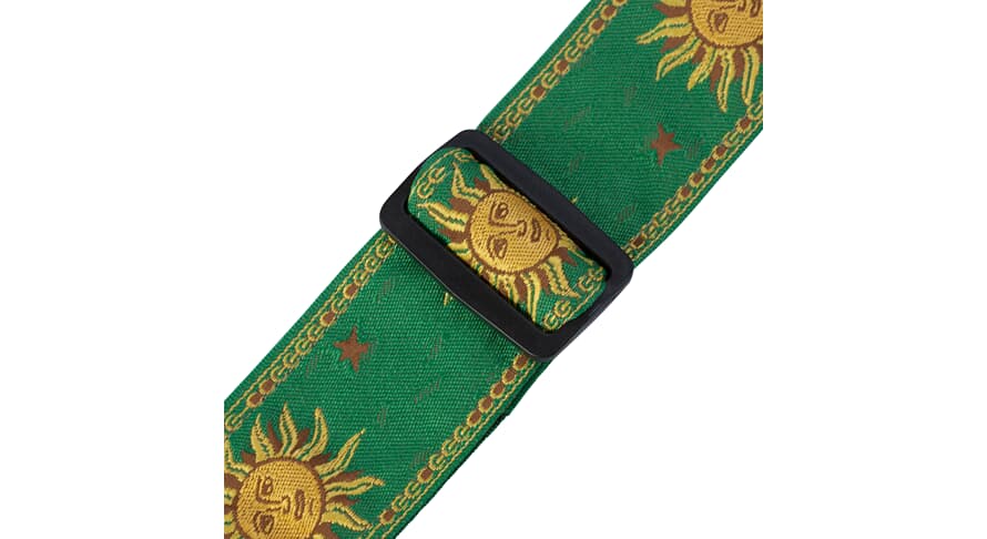 Levys MPJG -kitarahihna 2", Sun Design, vihreä