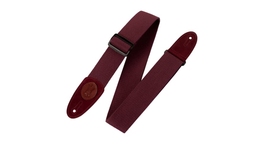 Levys MSSC8 kitarahihna 2", bordeaux