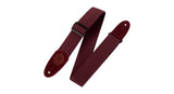 Levys MSSC8 kitarahihna 2", bordeaux