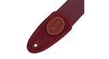 Levys MSSC8 kitarahihna 2", bordeaux