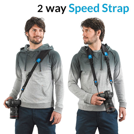 MyMiggo pehmustettu 2 way Speed Strap -hihna SLR- ja peilittömille kameroille