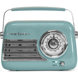 Madison Retro Radio Bluetoothilla ja FM ä (Sininen)