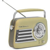 Madison Retro Radio Bluetoothilla ja FM:llä (Matta Oliivinvihreä)