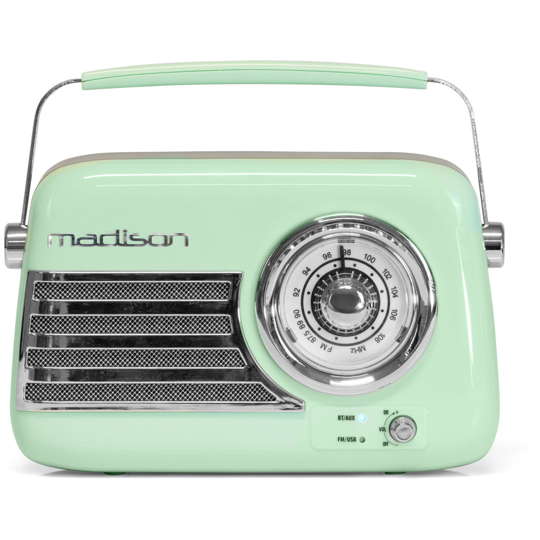 Madison Retro Radio Bluetoothilla ja FM:llä (Minttu)