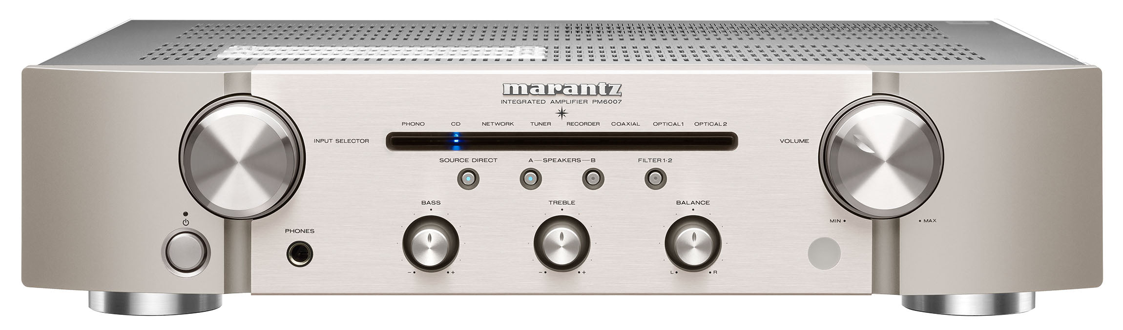 Marantz PM6007 HI-FI-vahvistin (hopea, 2x45W)