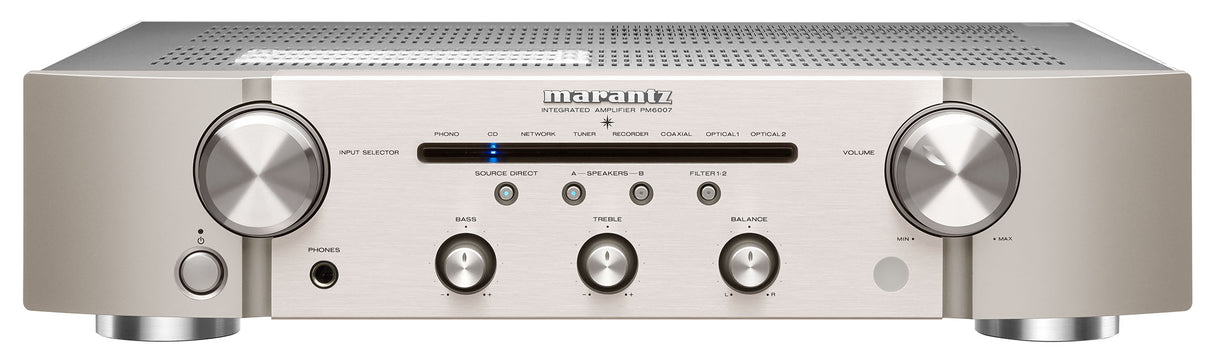 Marantz PM6007 HI-FI-vahvistin (hopea, 2x45W)