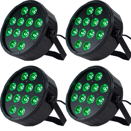 Marconi Polaris 12x12W RGBW Parlamppu 4 kpl Paketti