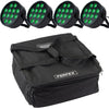 Marconi Polaris 12x12W RGBW Par Light 4 pcs. Bundle with bag