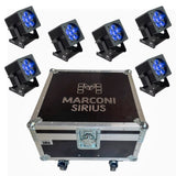 Marconi SIRIUS 6x18W RGBWA+UV IP65 akkukäyttöinen valaisin