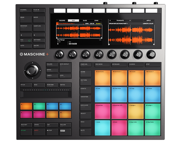 Native Instruments MASCHINE PLUS itsenäinen tuotanto- ja esitysgroovebox