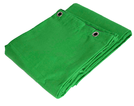 Green Screen Verho m. Renkaat