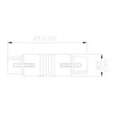 Neutrik Sovitinliitin XLR-naaras XLR-naaras XLR-liittimeen