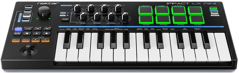 Nektar Impact LX Mini MIDI-koskettimet