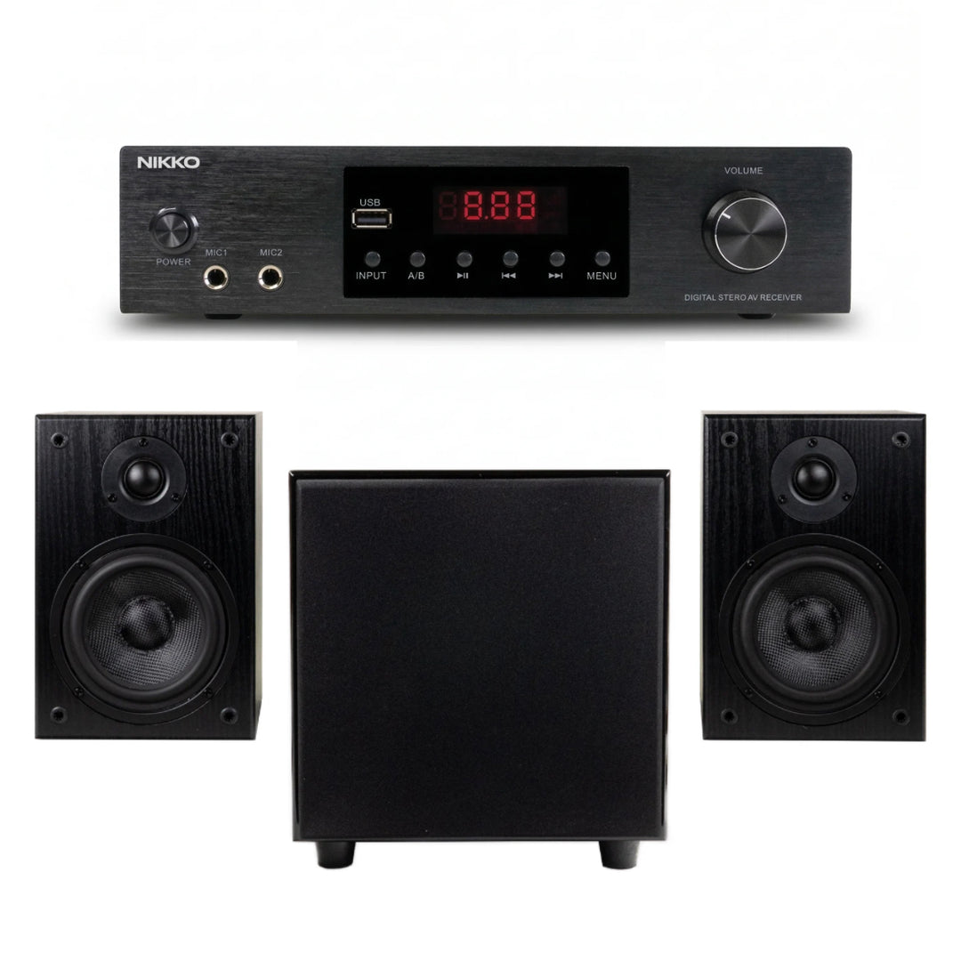 Nikko Active Hifi -järjestelmä ja vahvistin