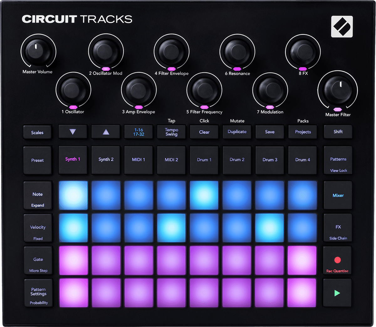 Novation Circuit Tracks rumpukone